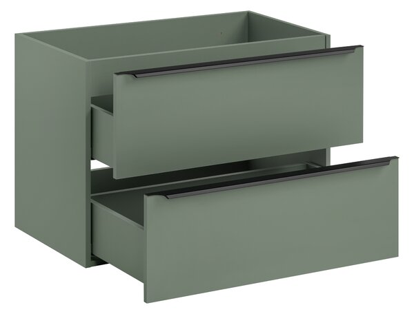 Comad Kúpeľňová skrinka pod umývadlo 80 cm Sombra Green trstinovo zelená
