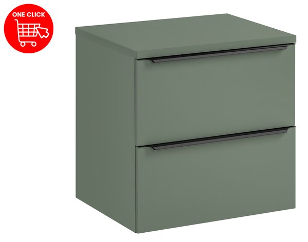 Comad Kúpeľňová skrinka pod doskové umývadlo Sombra Green 60 rákosovo zelená