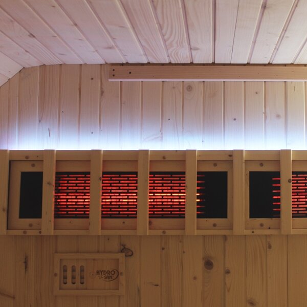 BPS-koupelny Záhradná kombinovaná sudová sauna 2v1 MOLDE A - Infrasauna + fínska sauna 180x200, 2-4 osoby