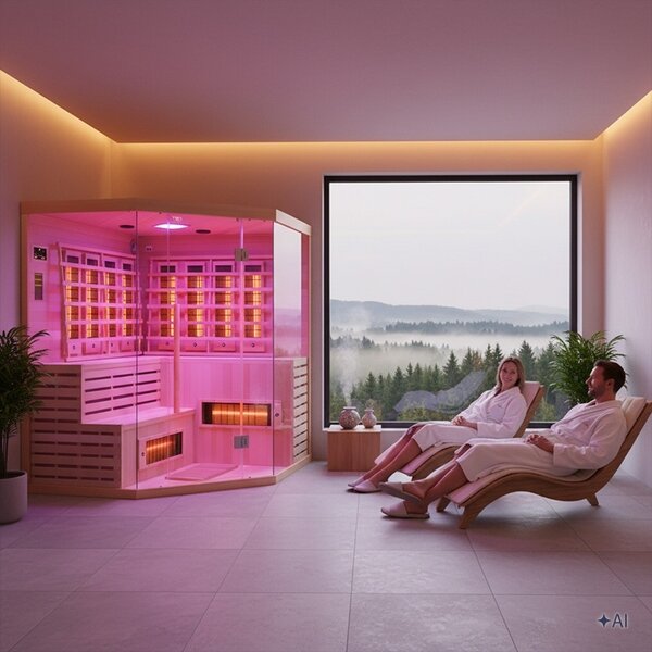 BPS-koupelny Infrasauna Relax ALTA7 180x180, 5-6 osôb