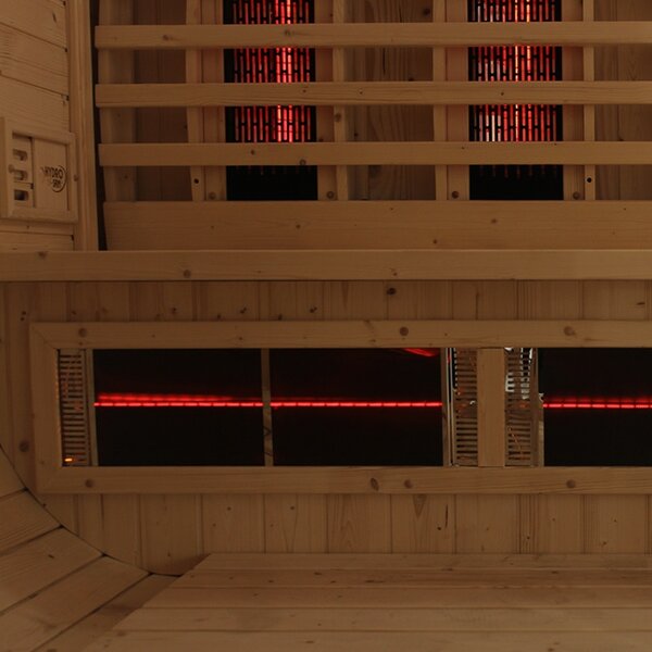 BPS-koupelny Záhradná kombinovaná sudová sauna 2v1 VANTA - Infrasauna + fínska sauna 200x200, 4-6 osôb