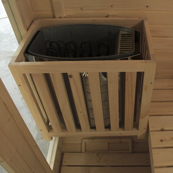 BPS-koupelny Záhradná kombinovaná sudová sauna 2v1 MOLDE A - Infrasauna + fínska sauna 180x200, 2-4 osoby