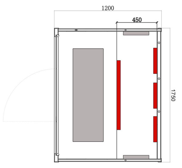 BPS-koupelny Infrasauna Relax ALTA5 175x120, 3-4 osoby