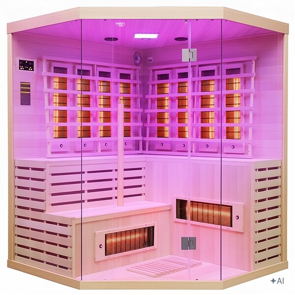 BPS-koupelny Infrasauna Relax ALTA7 180x180, 5-6 osôb