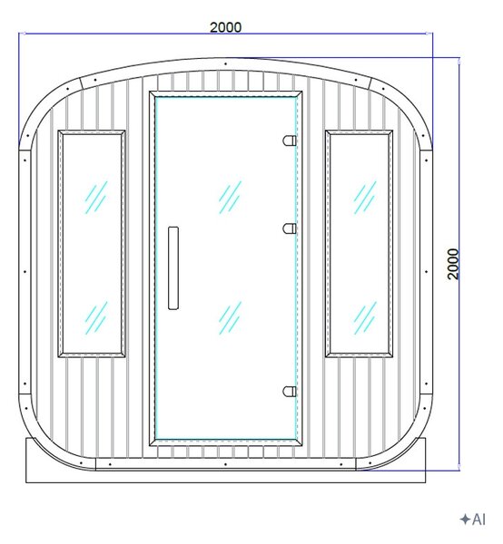 BPS-koupelny Záhradná kombinovaná sudová sauna 2v1 HAMAR A - Infrasauna + fínska sauna 180x200, 4-6 osôb