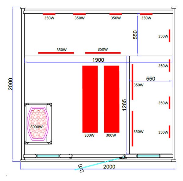 BPS-koupelny Záhradná kombinovaná sudová sauna 2v1 VANTA - Infrasauna + fínska sauna 200x200, 4-6 osôb