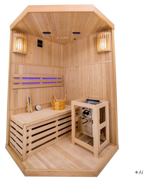 BPS-koupelny Fínska sauna Relax OSLO2 120x120, 1-2 osoby