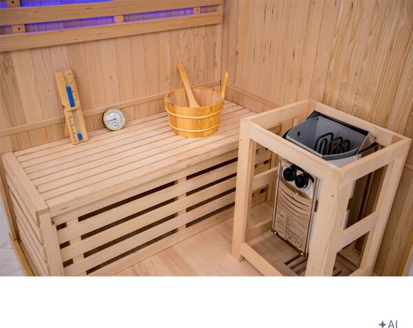 BPS-koupelny Fínska sauna Relax OSLO2 120x120, 1-2 osoby