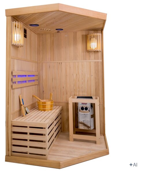 BPS-koupelny Fínska sauna Relax OSLO2 120x120, 1-2 osoby