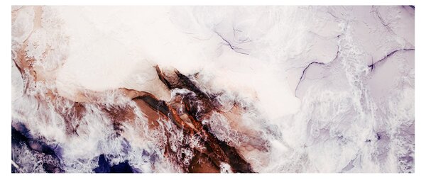 Obraz - Fialový mramor N⁰1 (120x50 cm)