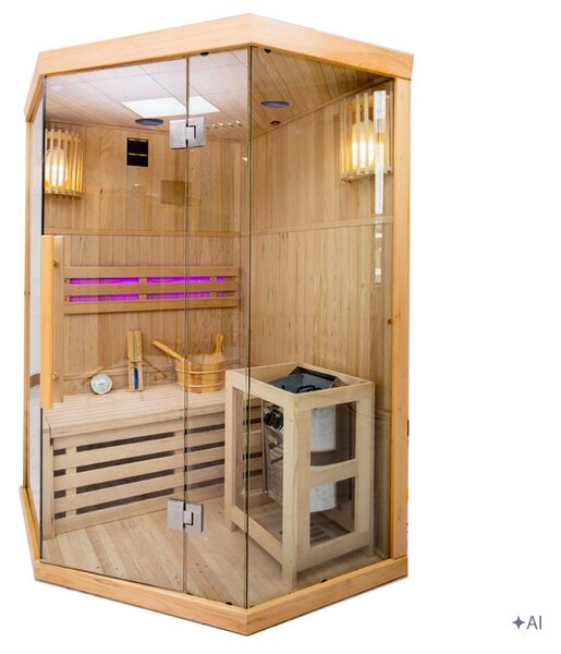 BPS-koupelny Fínska sauna Relax OSLO2 120x120, 1-2 osoby