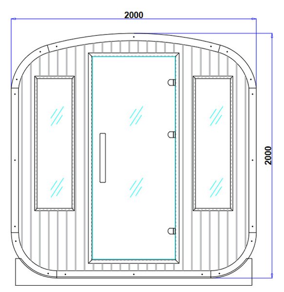 BPS-koupelny Záhradná kombinovaná sudová sauna 2v1 HAMAR - Infrasauna + fínska sauna 180x200, 4-6 osôb