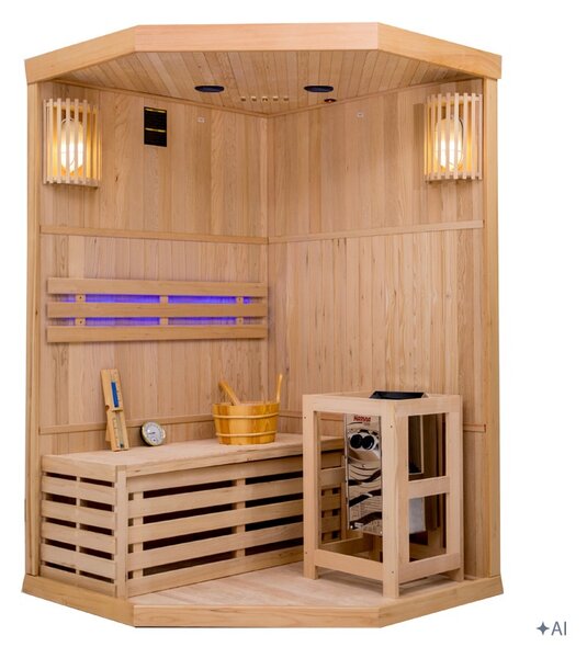 BPS-koupelny Fínska sauna Relax OSLO2 120x120, 1-2 osoby