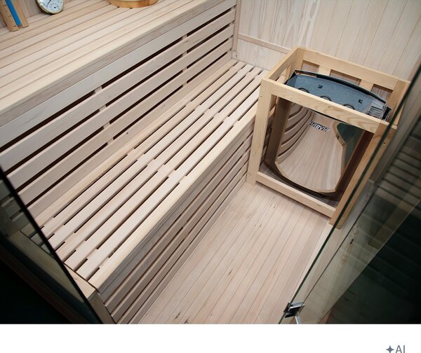 BPS-koupelny Fínska sauna Relax KEMI7 180x180, 5-6 osôb