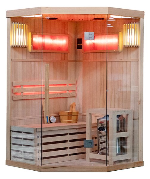 BPS-koupelny Fínska sauna Relax KEMI2 120x120, 1-2 osoby