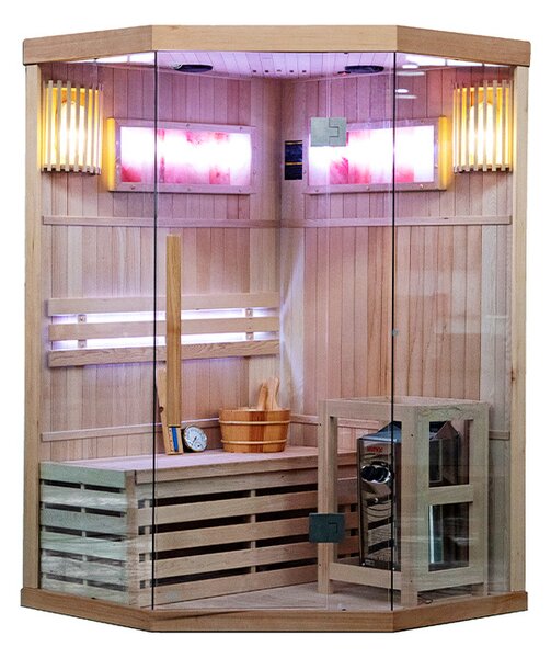 BPS-koupelny Fínska sauna Relax KEMI2 120x120, 1-2 osoby