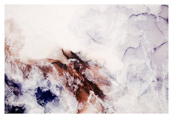 Obraz - Fialový mramor N⁰1 (90x60 cm)