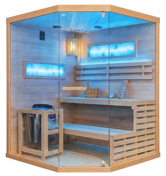 BPS-koupelny Fínska sauna Relax LARK4 WD 150x150, 4-5 osôb