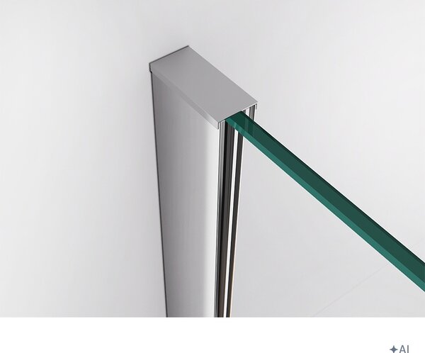 BPS-koupelny Obdĺžnikový sprchový kút KZ03D 120x100 chróm/transp. - bez vaničky