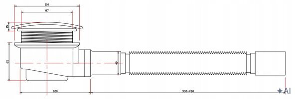 BPS-koupelny Obdĺžnikový sprchový kút KZ104C 120x90 chróm/transp. + vanička ST04C BL čierna