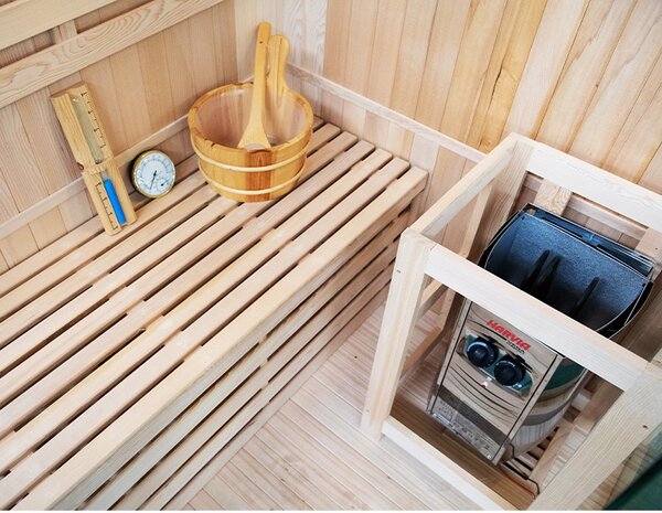 BPS-koupelny Fínska sauna Relax KEMI2 120x120, 1-2 osoby