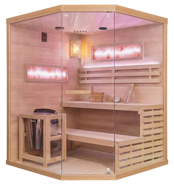 BPS-koupelny Fínska sauna Relax LARK4 WD 150x150, 4-5 osôb