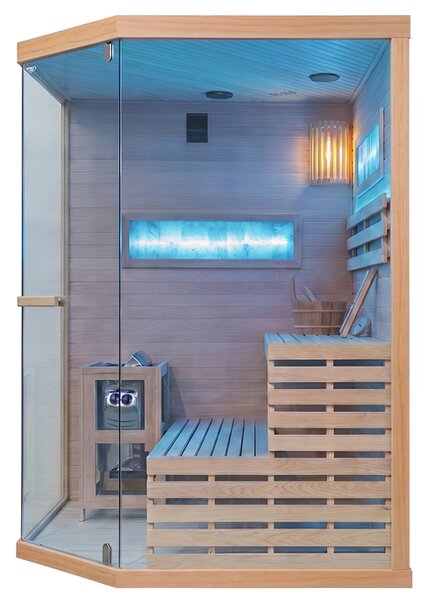 BPS-koupelny Fínska sauna Relax LARK4 WD 150x150, 4-5 osôb