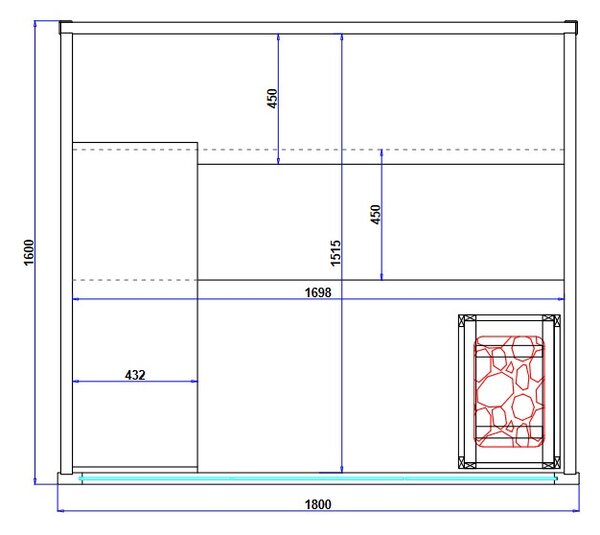 BPS-koupelny Kombinovaná sauna 2v1 HELSI1 NEW - Infrasauna + fínska sauna 180x160, 4-5 osôb