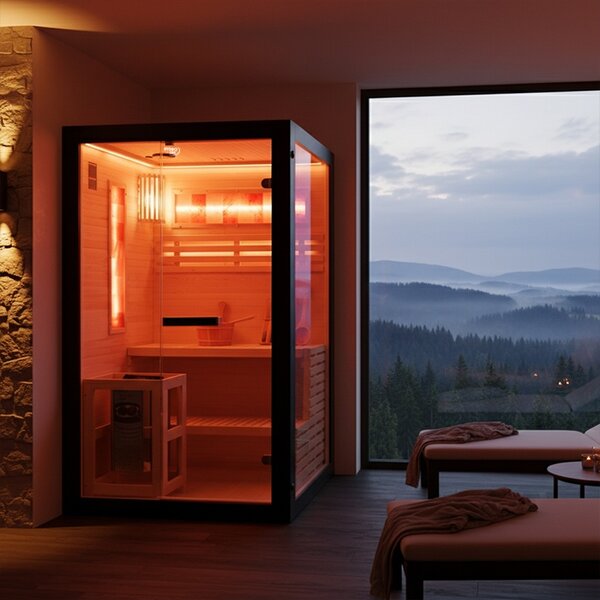BPS-koupelny Fínska sauna Relax FORSA1 BL 120x120, 2 osoby
