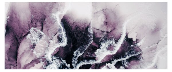 Obraz - Fialový mramor N⁰2 (120x50 cm)