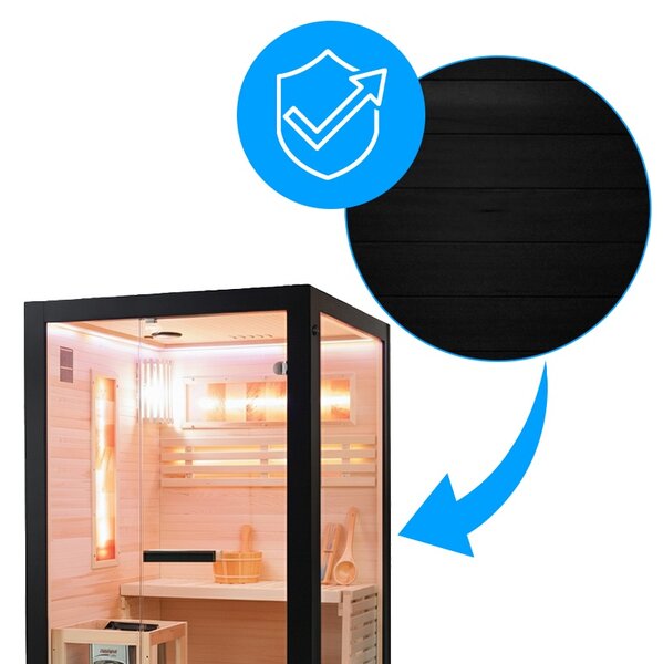 BPS-koupelny Fínska sauna Relax FORSA1 BL 120x120, 2 osoby