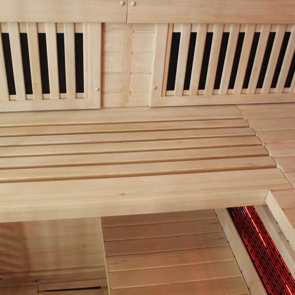 BPS-koupelny Kombinovaná sauna 2v1 HELSI2-NEW - Infrasauna + fínska sauna 200x160, 5-6 osôb