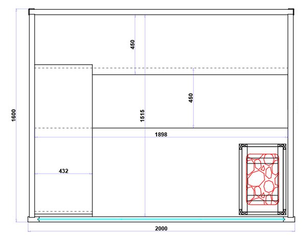 BPS-koupelny Kombinovaná sauna 2v1 HELSI2-NEW - Infrasauna + fínska sauna 200x160, 5-6 osôb