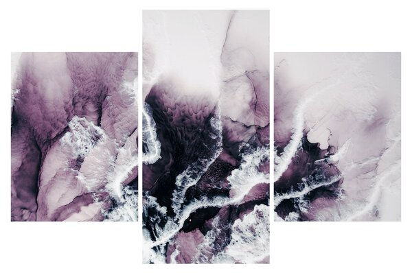 Obraz - Fialový mramor N⁰2 (90x60 cm)