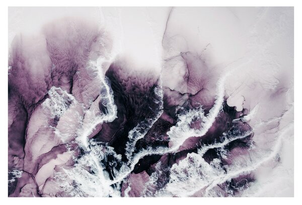Obraz - Fialový mramor N⁰2 (90x60 cm)