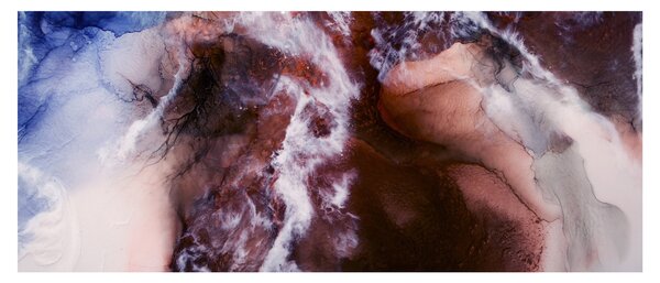 Obraz - Fialový mramor N⁰3 (120x50 cm)