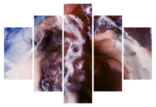 Obraz - Fialový mramor N⁰3 (150x105 cm)