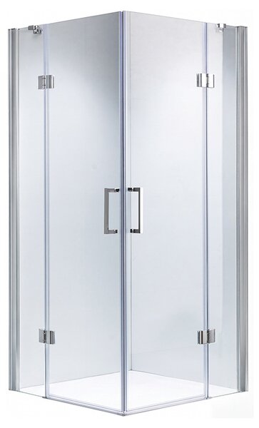 BPS-koupelny Štvorcový sprchový kút ZES KZ25A 80x80 chróm/transparent - bez vaničky
