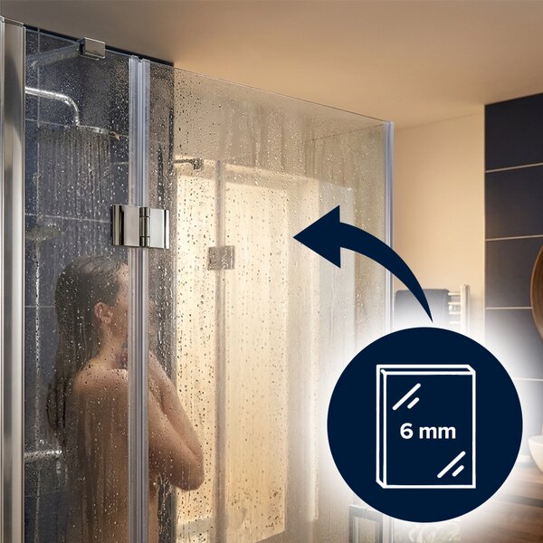 BPS-koupelny Štvorcový sprchový kút ZES KZ25A 80x80 chróm/transparent - bez vaničky