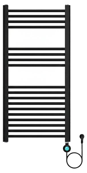 BPS-koupelny Elektrický kúpeľňový radiátor KATLA BL 250W, 50x100 cm, čierny