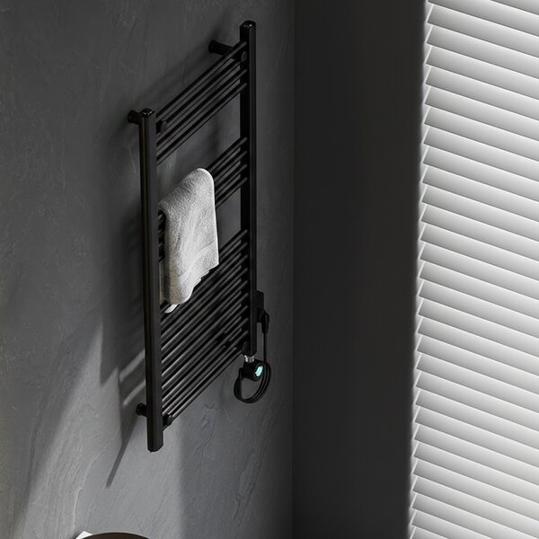 BPS-koupelny Elektrický kúpeľňový radiátor KATLA BL 250W, 50x100 cm, čierny