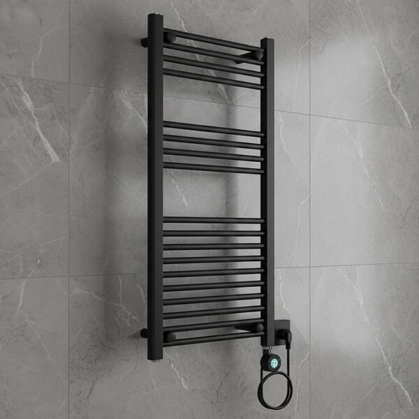 BPS-koupelny Elektrický kúpeľňový radiátor KATLA BL 250W, 50x100 cm, čierny