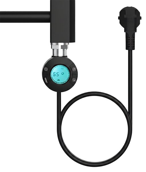 BPS-koupelny Elektrický kúpeľňový radiátor KATLA BL 250W, 50x100 cm, čierny