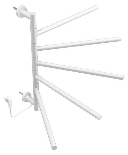 BPS-koupelny Elektrický kúpeľňový radiátor DORIAN WH 1 230W, 51,6x62,2 cm, biely