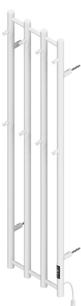 BPS-koupelny Elektrický kúpeľňový radiátor KASJAN WH 2 250W, 34,6x140,5 cm, biely