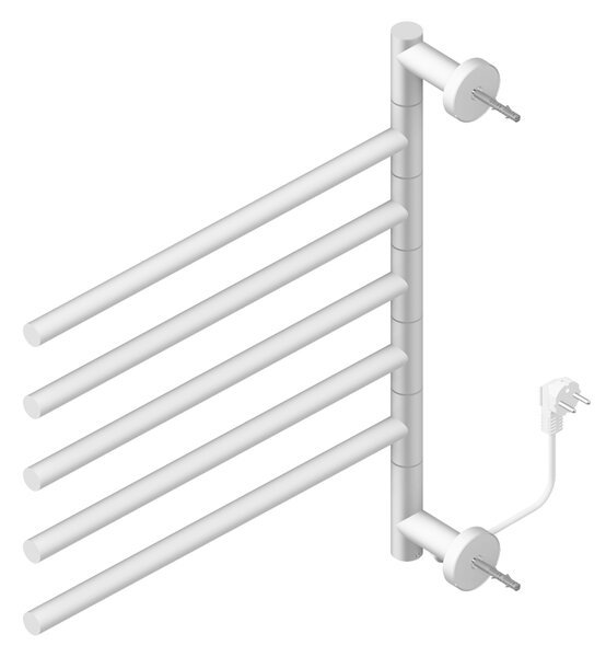 BPS-koupelny Elektrický kúpeľňový radiátor DORIAN WH 1 230W, 51,6x62,2 cm, biely