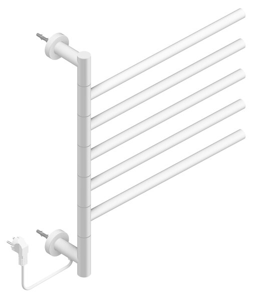 BPS-koupelny Elektrický kúpeľňový radiátor DORIAN WH 1 230W, 51,6x62,2 cm, biely