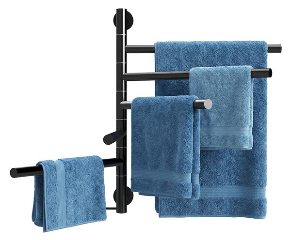 BPS-koupelny Elektrický kúpeľňový radiátor DORIAN BL 1 230W, 51,6x62,2 cm, čierny