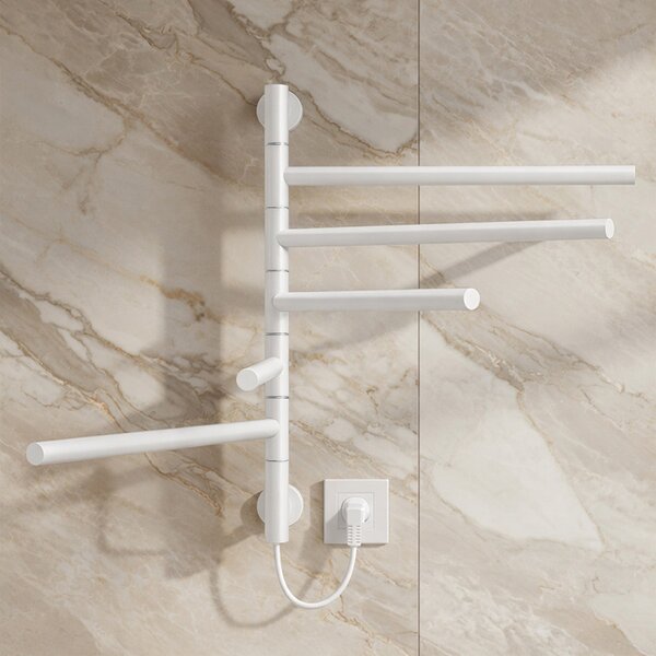 BPS-koupelny Elektrický kúpeľňový radiátor DORIAN WH 1 230W, 51,6x62,2 cm, biely