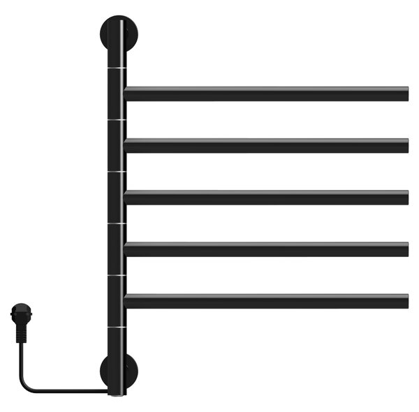 BPS-koupelny Elektrický kúpeľňový radiátor DORIAN BL 1 230W, 51,6x62,2 cm, čierny